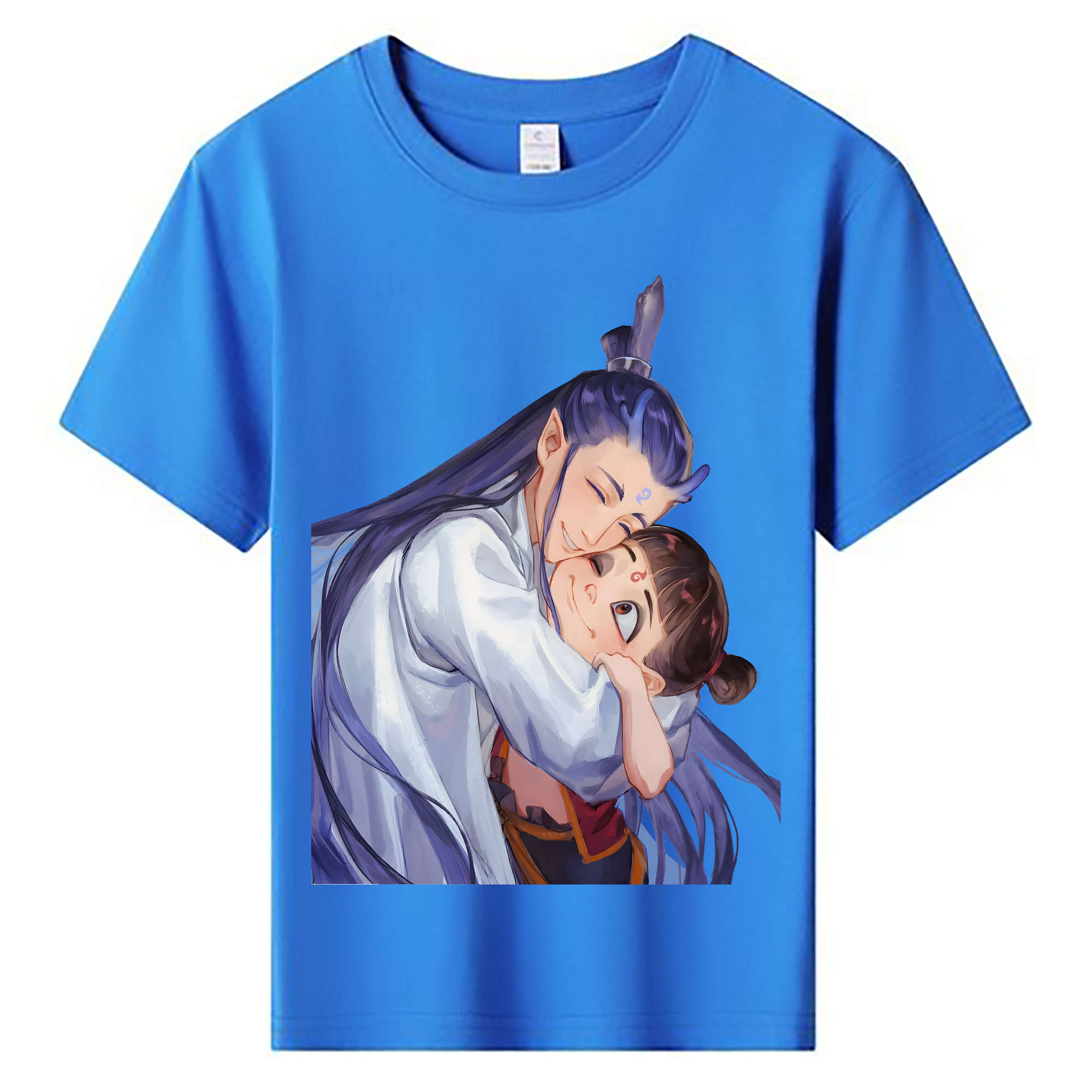 （画像用） Ne Zha 2 ナタ 魔童の大暴れ 綿100％キッズTシャツ（フロントプリント）